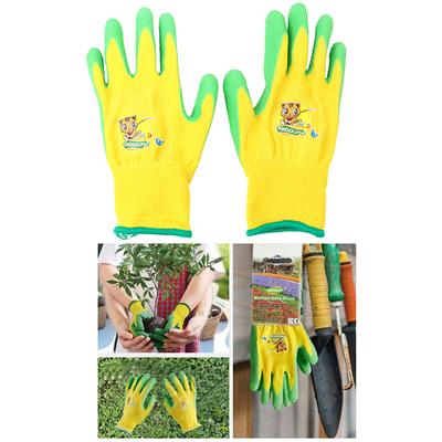 Kinder / Junior Garten Sicherheit Gummi beschichtete Handschuhe DIY Alter von Klasse 6 bis Klasse 12