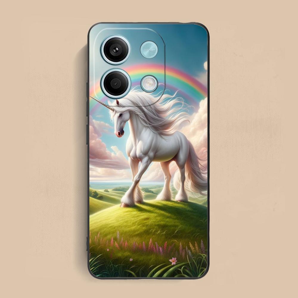 Fantasy Unicorn Mobile Phone Case for Xiaomi Redmi 15 14 13 12 A5 3 2 1 C Plus 4G 5G Colorful Printing Cover Cover Pretty Luxury
