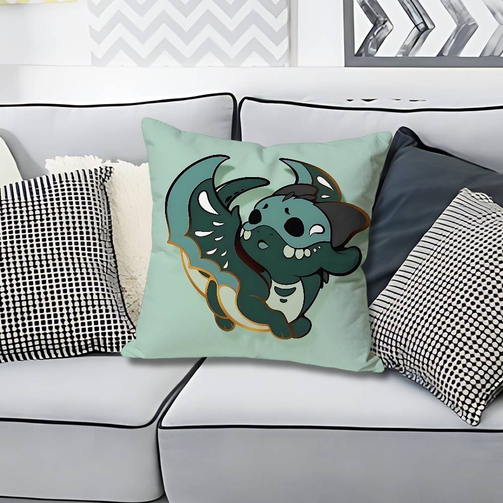 WWings of FFire Dragon Various Sizes Square Pillow Case For Car Home Bedchamber Decor Custom Valentine gift