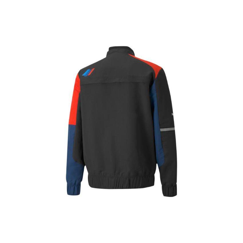 Puma Bmw Collaboration Series Patchwork Logo Zip Jacket Men Jacket Black 531129-04