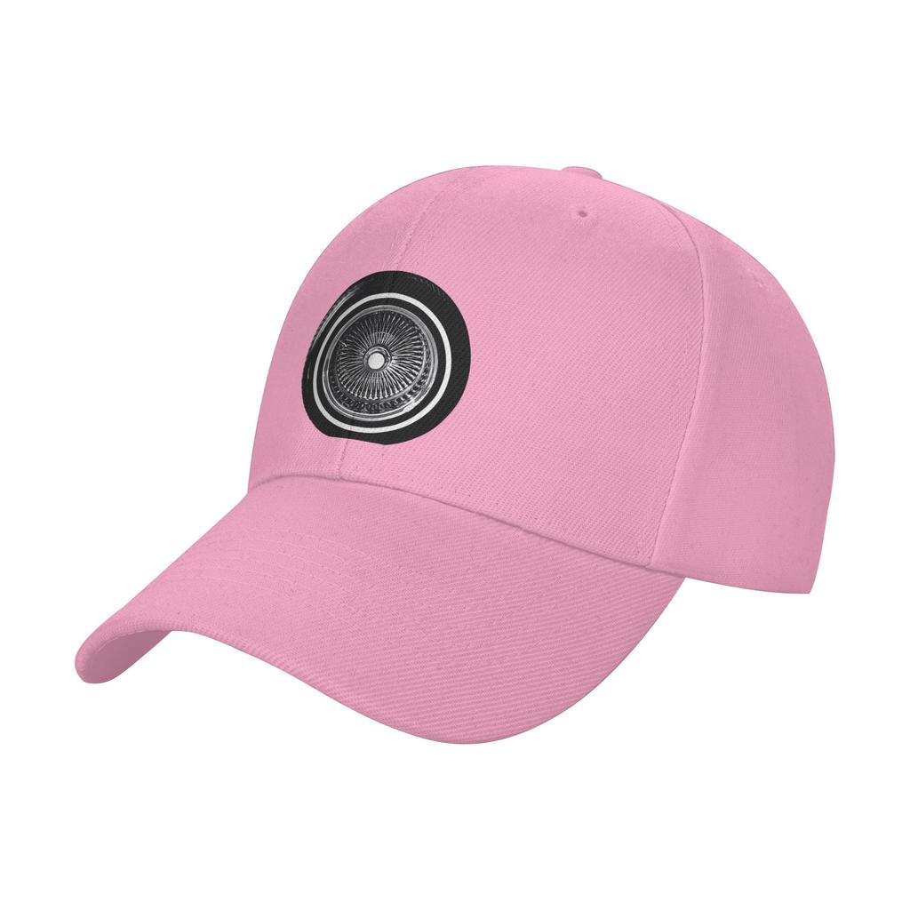 Fashion Lowrider Chrome Rims Wire Wheel Hydraulics Curved Brim Baseball Cap Streetwear Unisexs Hats