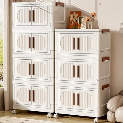 Multi-Layer Folding Storage Cabinet for Clothes and Quilts