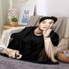 1Pc Cha Eun-woo Print Blanket Soft Comfortable Polyester Throw Blanket Allseason Use Perfect Bedroom Office Outdoor Ideal Christmas Gift Choice Print 