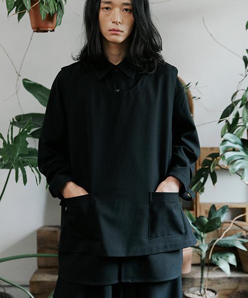 Mallen Unisex Shirt Vest Black