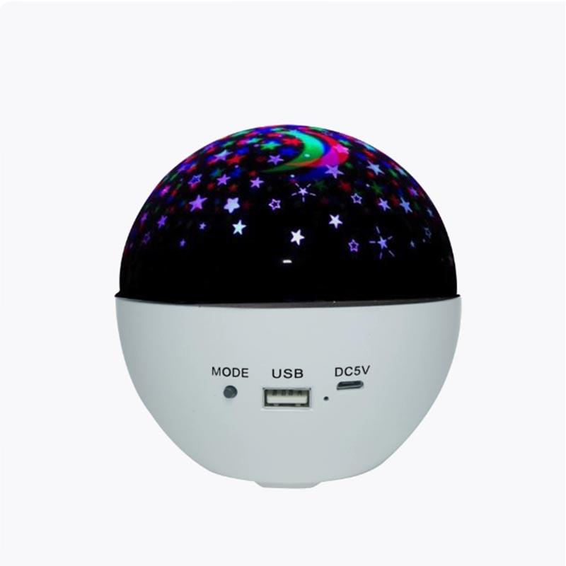 RGB LED Starry Sky Projector with Bluetooth Speaker Voice Activated Ambient Light Room Party Disco Stage Decorations Child Gift