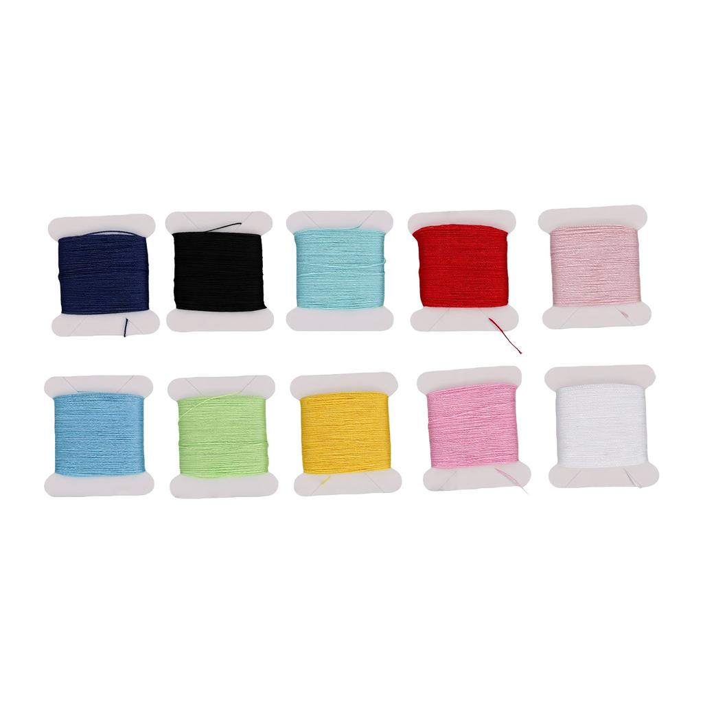10 Rolls 10 Colors Darning Yarn Embroidery Thread Set for DIY Hand Sewing Embroidery