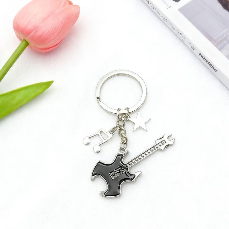 Hiphop Rocková Kytara Klíčenka Cool Módní Punk Harajuku Hudební Klíčenka Přívěsek na Tašku
