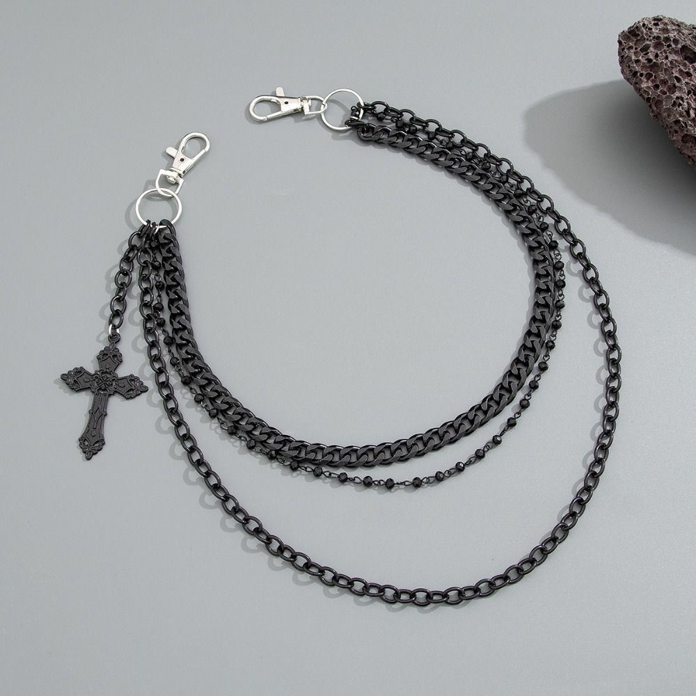 Gothic Punk Belt Chain Zinc Zinc Zinc Alloy Tassel Jeans Chain Cool Pants Chain  Jeans