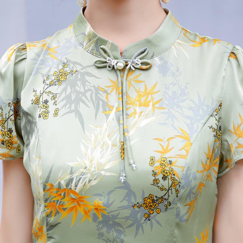 Elegant New Chinese Style Summer Cheongsam Dress