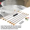 High Pressure Power Washer Extension Wand Set 4000PSI Gutter Cleaning Tool with 5 Nozzle Tips for Car