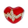 Authentic Copper Red Charm Bead Charms Heart Cherry Strawberry Flower Fish Bead Charms Ideal For Necklaces Do It Yourself Bracelets Present Jewellery