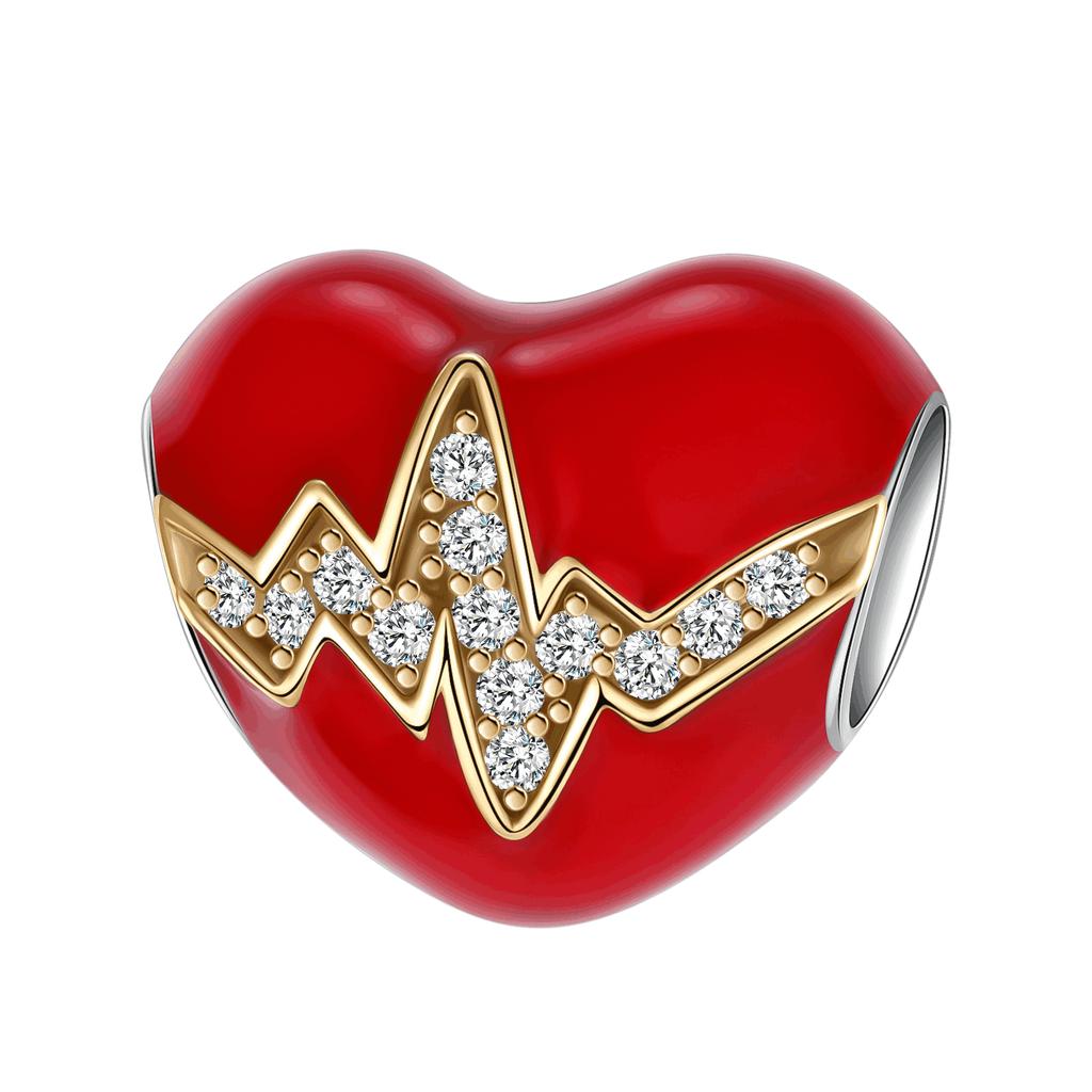 Authentic Copper Red Charm Bead Charms Heart Cherry Strawberry Flower Fish Bead Charms Ideal For Necklaces Do It Yourself Bracelets Present Jewellery