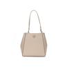 Mcgraw Logo Magnetic Snap Bucket Bag Women Bags Clay-Gray 158499-200