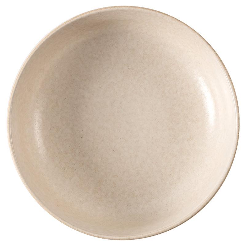 Simple Matte Premium Ceramic Plate Household Open Bowl Large Deep Plate Vegetable Plate Salad Plate Soup Plate Kitchen Tableware