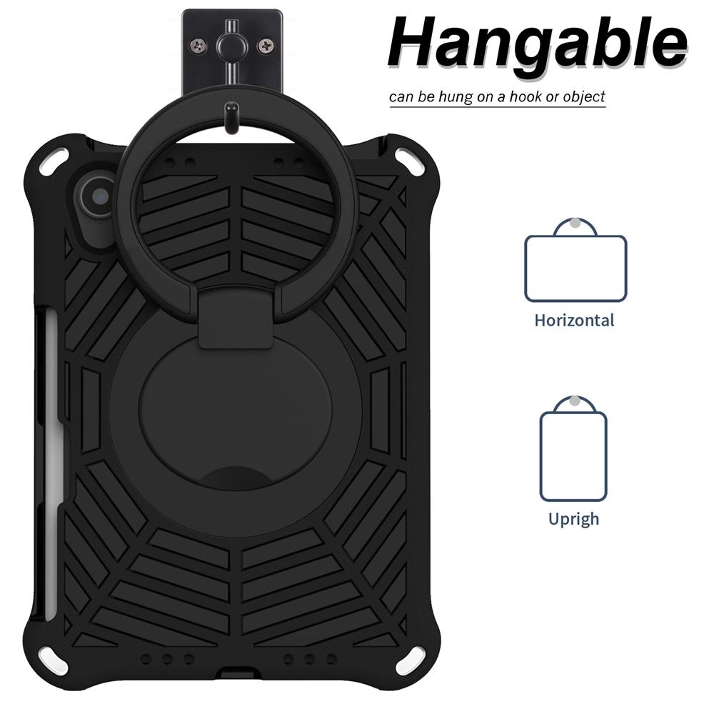 For Apple iPad mini 6 7 6th Gen 2021 2024 A17 Pro A2567 A2568 A2993 A2996 Case EVA Kids Safe Pull Ring Shockproof Shoulder Strap Stand Tablet Cover