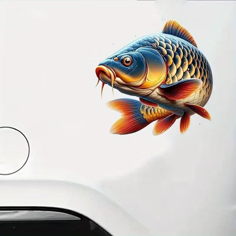 Colorful Waterproof Koi Fish Car Stickers Vinyl