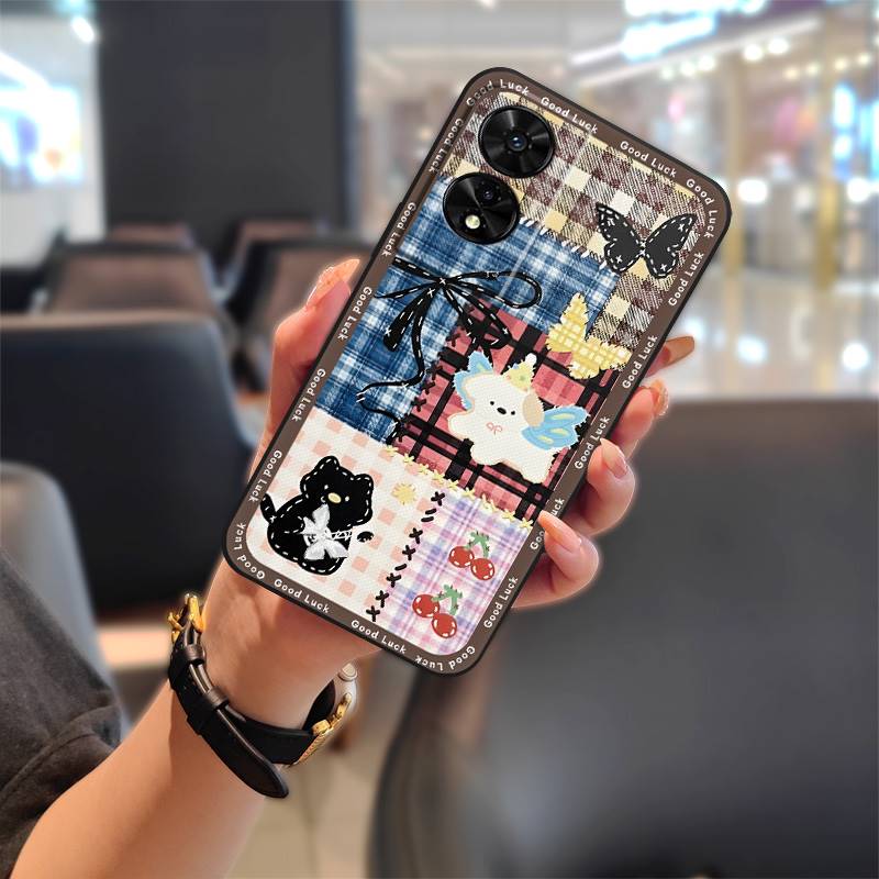 Husă de telefon anti-șoc cu design la modă pentru TCL 505/T509K/T5094, husă de telefon protectoare drăguță, TPU anti-praf impermeabil