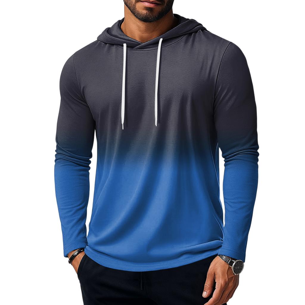 Men's Sweatshirt Loose Solid Color Outdoor Warm Breathable T-Shirt Top