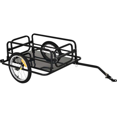 Goplus – Dog Bicycle Trailer – Load 40 Kg – Large All-Terrain Wheels – 3 Zipped Entrances – Waterproof Oxford Fabric