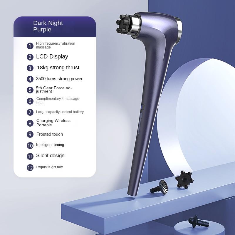 

Высокочастотные вибрационные автоматические массажные палочки для всего тела, шейный отдел талии спины, ручные электрические массажеры фиолетовый