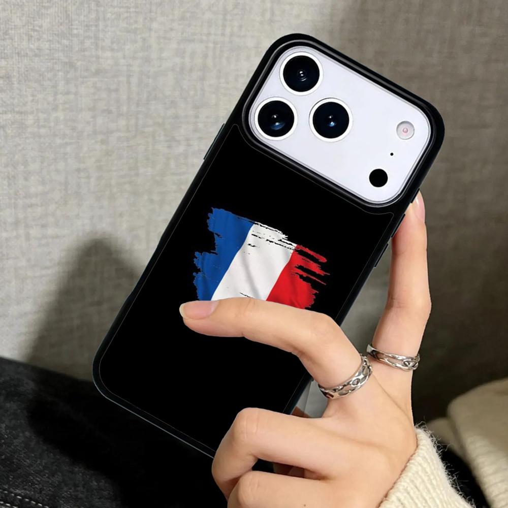 Capa Case for iPhone 17 Air 16 Pro Max 15 Plus 11 13 Mini 14 12 Back Phone Cover France National Flag