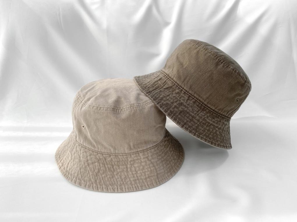 Women's Unisex Plain Washed Bucket Hat