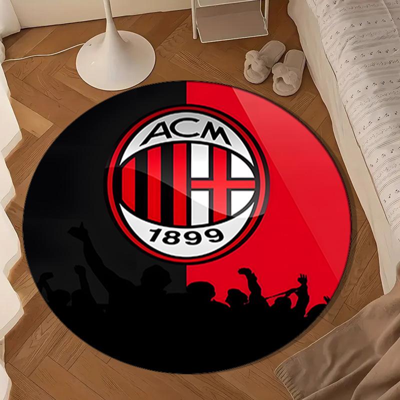 1909 Football Club Round Rug for Livingroom,Bedroom, Palyroom, Chair Rug, Area rug, Circle Carpet, Large Size Fan Christmas gift