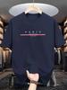 2025 New Men’s Paris Letter Print Cotton T-shrit Summer Short Sleeve Round Neck Tees Casual Daily Fashion Oversized Unisex Tops