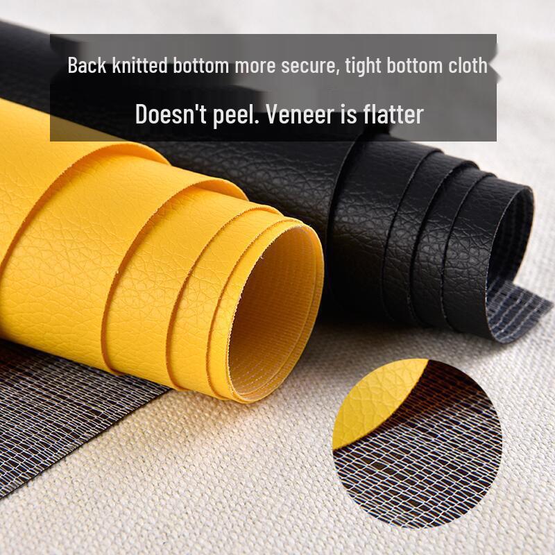 Toppa Autoadesiva per Riparazione in Pelle per Divano, Interni Auto, PVC con Motivo a Litchi