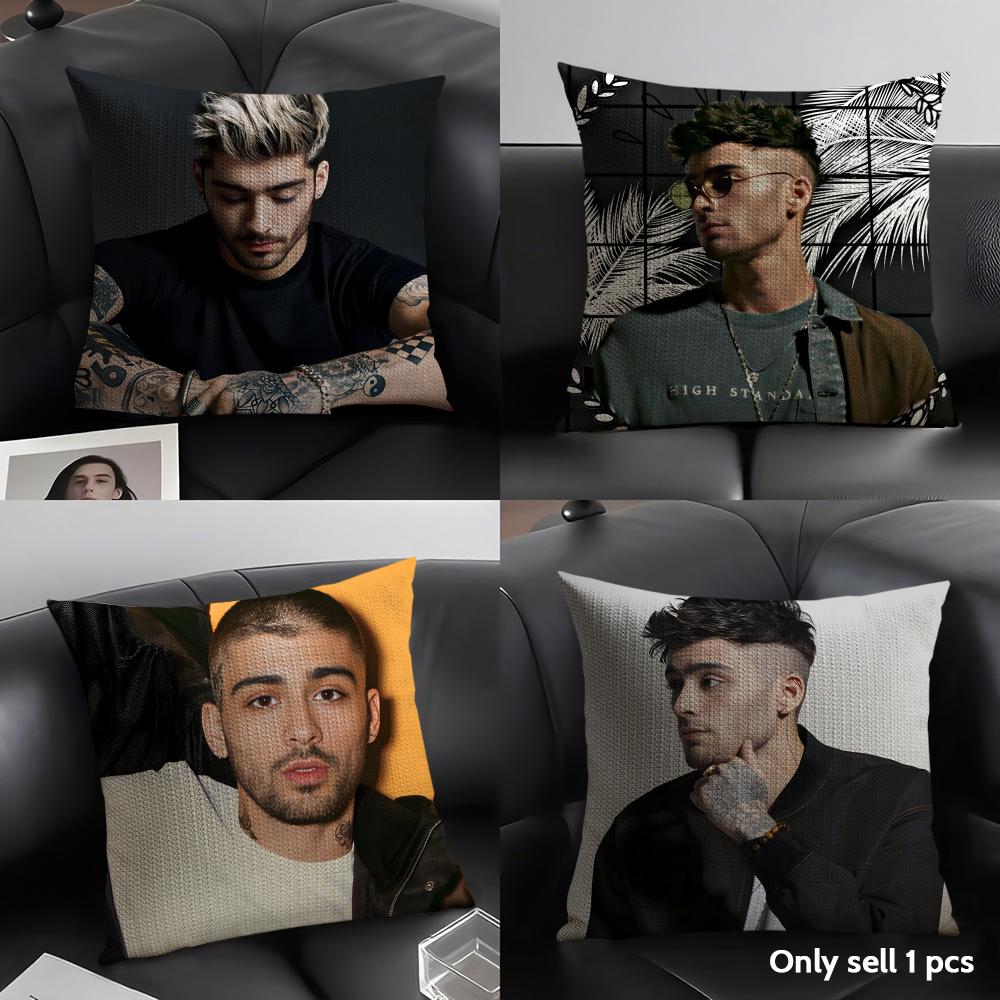 Z-Zayn M-Malik Sänger Kissenbezug Natürlicher Leinen Bio-Stoff Beidseitiger Druck Sofa Heimdeko Geschenk Kissenhülle