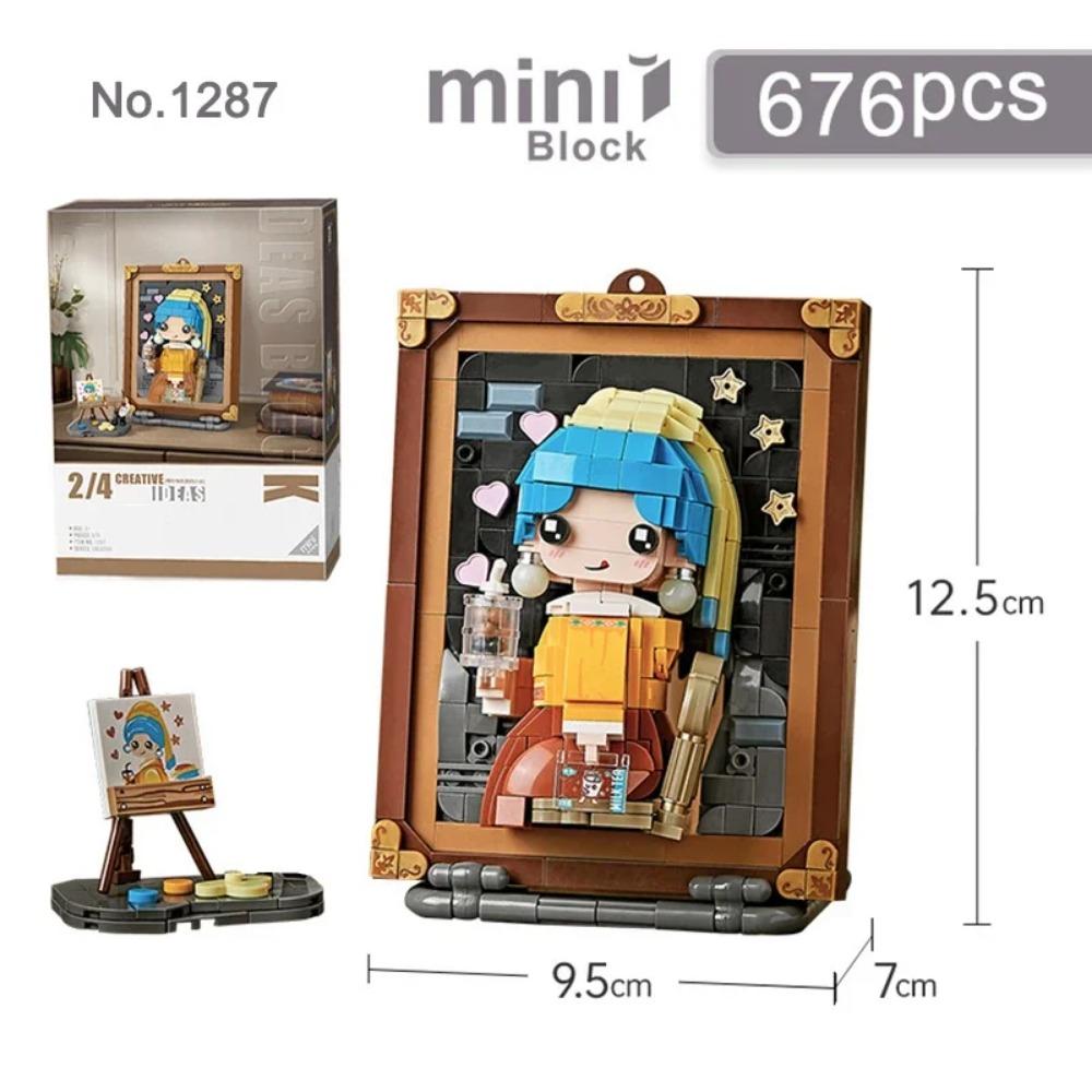 World Famous Oil Painting Building Block Set DIY Creative Assembly Hanging Painting Ornaments Toys Gifts for Adults and Children