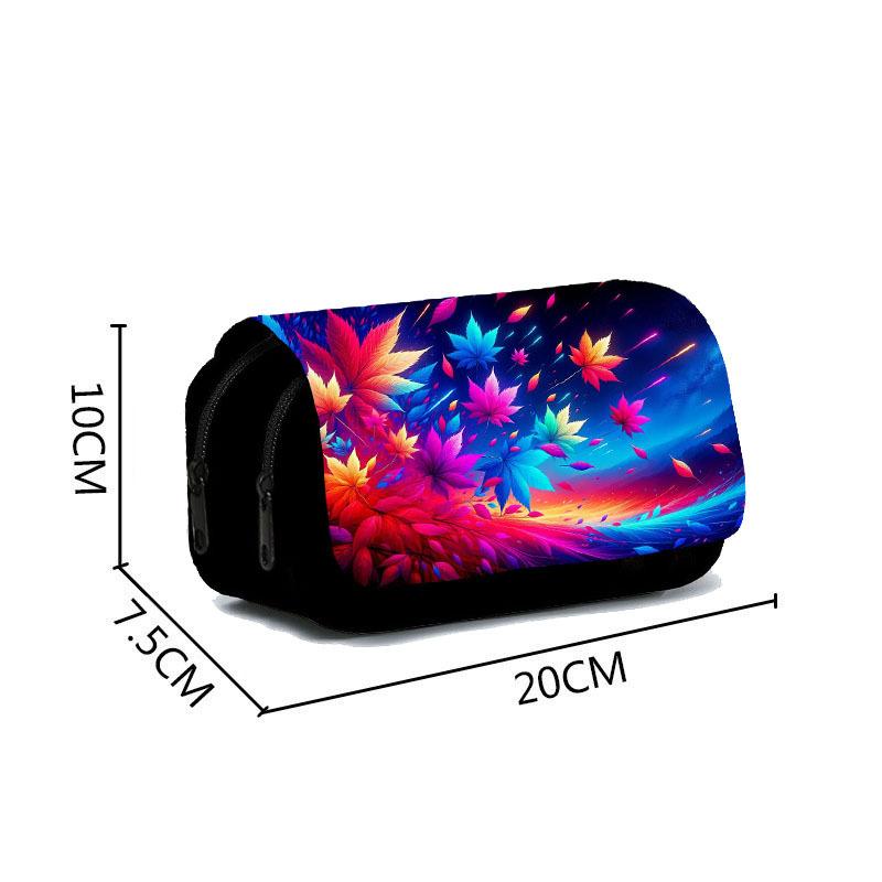 Demon Hunters Student Pencil Case for Girl Office School Pen Bag Cartoon Stationery Holder