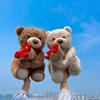 The New Valentine's Day Holding a Rose Bear Doll Is a Dual Interpretation of Romance and Heart To Give Girlfriend Gifts