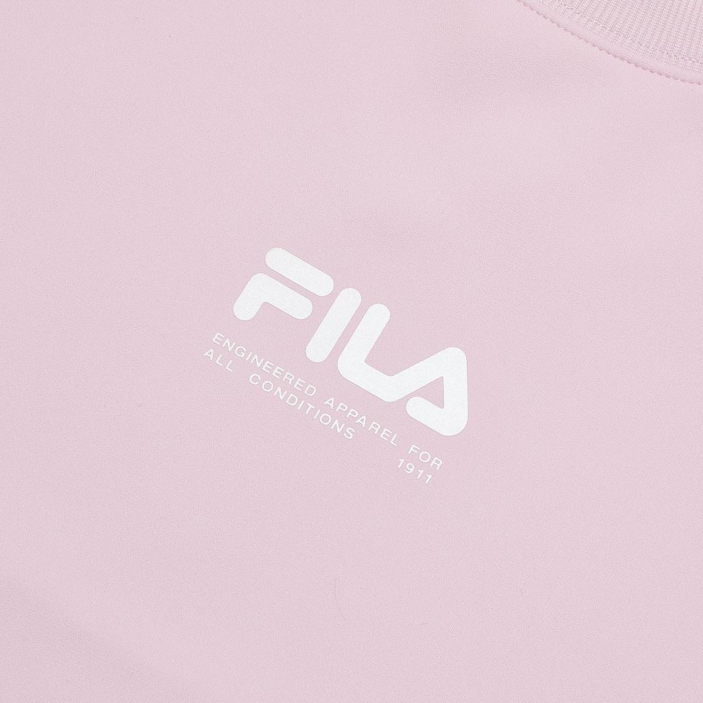 FILA 2023 Autumn New American Style Knitted Pullover Outdoor Sports Color Block Sweatshirt Women Sweatshirt Red Pink A11W337203F-PK