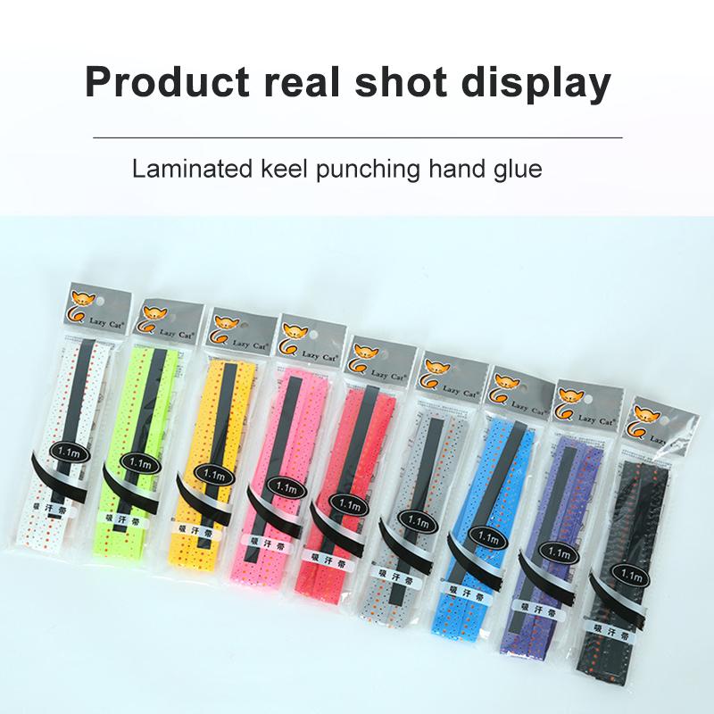 Squash Grip Tennis Racket Grip Tape With Anti Slip Perforated Super Absorbent Sweatband