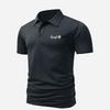 Men's Waffle Knit Short Sleeve Polo Pringle Lion Logo Print Breathable Casual Sport Tops