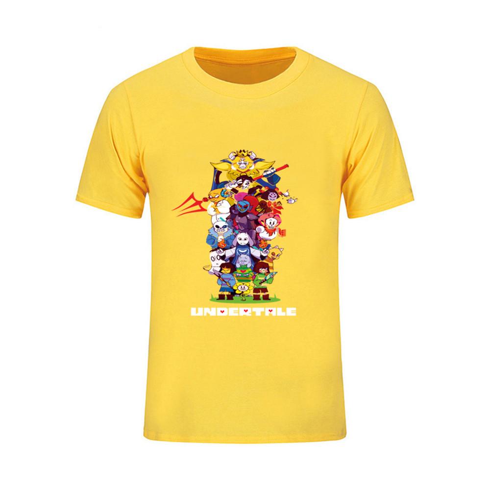 Man S T Shirt Arrival Anime Undertale Family Print T Shirt Men Aesthetic