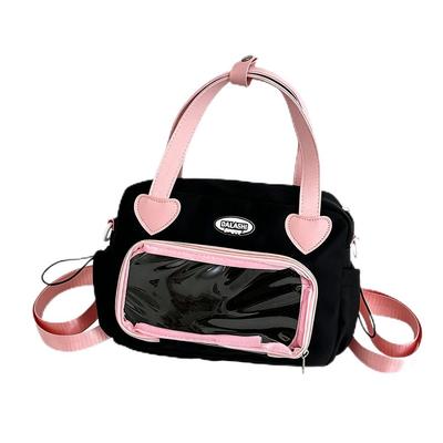 Small and Cute Ita Tote Bag with Large Shoulder Clear Large Perfect Gift for High School Students [Rosesky] Bag, Storage, Handbag, 2-Way Bag, Pocket,