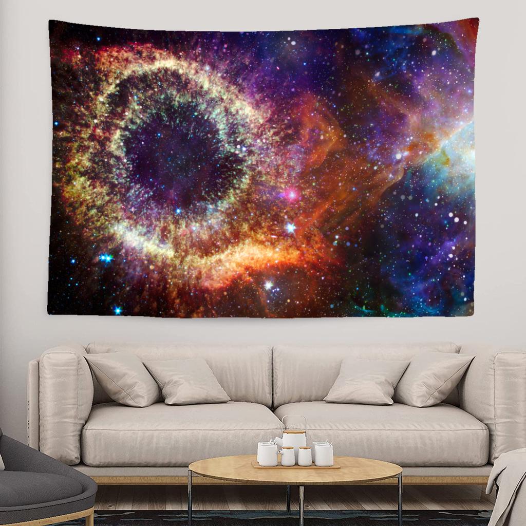 Starry Sky Galaxy Tapestry Fantasy Cloud Cover Wall Hanging Bohemian Hippie Witchcraft Art Dormitory Decoration