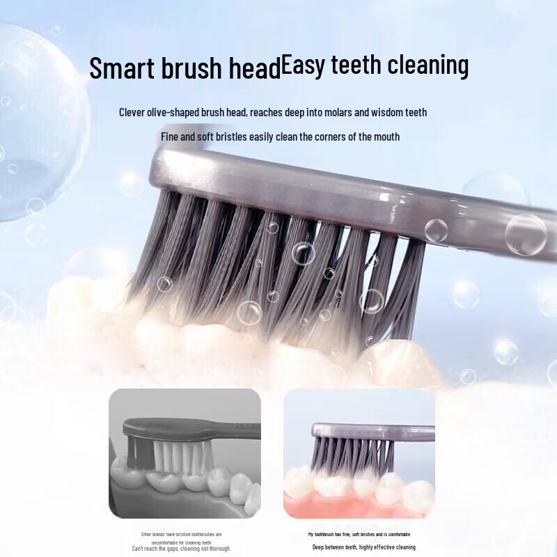 Shuke Family Charcoal Soft Bristle Toothbrush