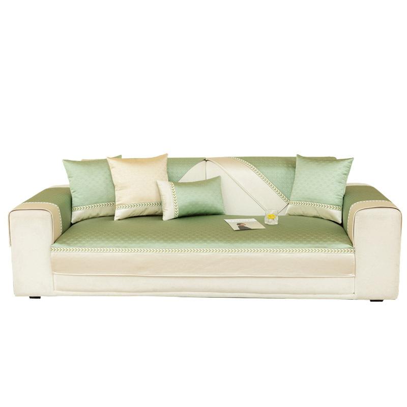 New Summer Ice Silk Sofa Cushion Mat Seat Cushion Non-Slip Sofa Cover Cloth Towel Summer Cool Seat Cushion