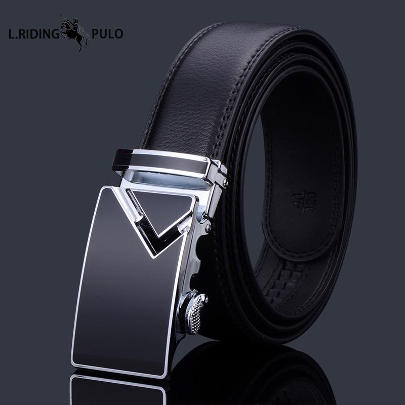 Gürtel Herren High-End Leder Automatikschließe Rindsleder Gürtel Herren Business Herren Hosen Lässig
