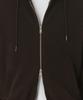 Musinsa Standard Ribbed Knit Hooded Zip-Up [Brown]