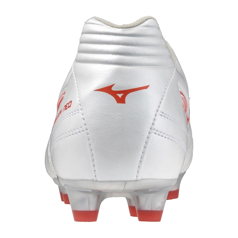 Mizuno Monarcida NEO 3 WIDE PRO Fußballschuhe weiß x 3E Stollen, Fußball, weit, leichtgewichtig, rot, 24.0 cm,