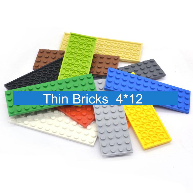 Briques Jouets Bricolage Éducatif Créatif Marque Compatible Mince 10pcs Briques de Construction Figures 4x12 Points Avec Plastique Pour 3029 Enfants