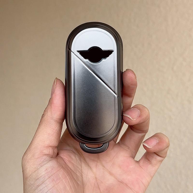 

Grey Tpu Car Fob Key Case Cover Protector For Bmw Mini Countryman Cooper One Remote Accessories Holder Shell Keychain