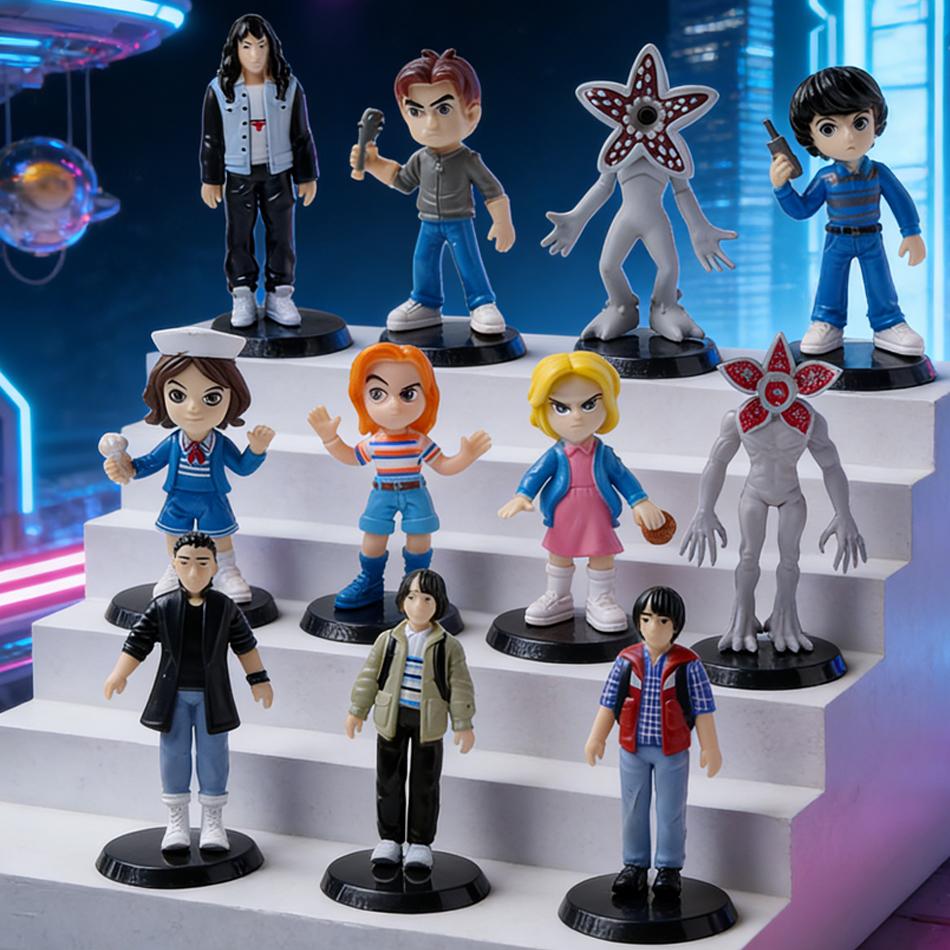 6-12pcs Anime Figure Style Dolls Man-eating Flower Toys Figurine PVC Anime Figures Collection Cute Toys to kids Christmas gifts