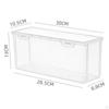 Bread Box Bagel Storage Bin Transparent for Kitchen Countertop