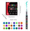12-48 Colors Direct Liquid Marker Pen Set,DIY Hand Drawn,Graffiti Paint Art Acrylic Paint Pens,Perfect for Artist/Student