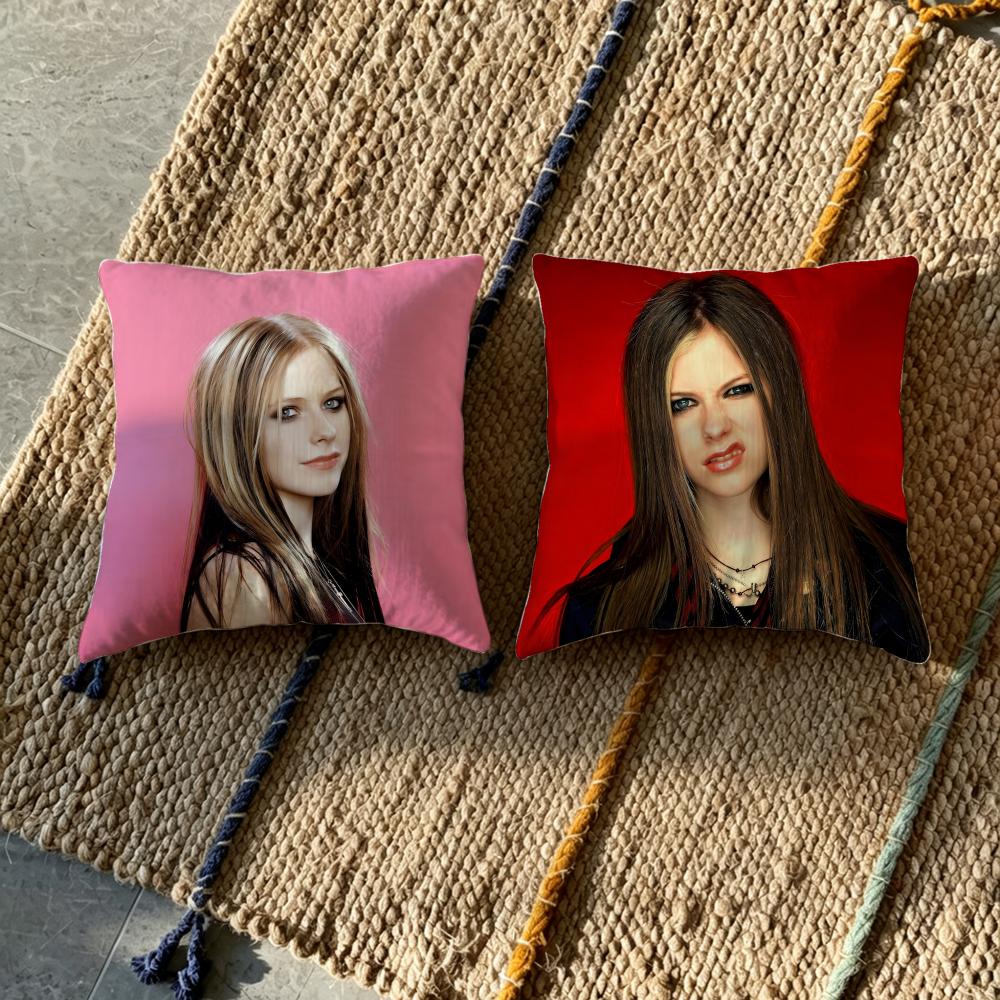 A-Avril Lavigne Cushion Cover Fabric Soft Furnishing,Pillowcase, Cushion Cover, Sofa Pillow, Home Decoration